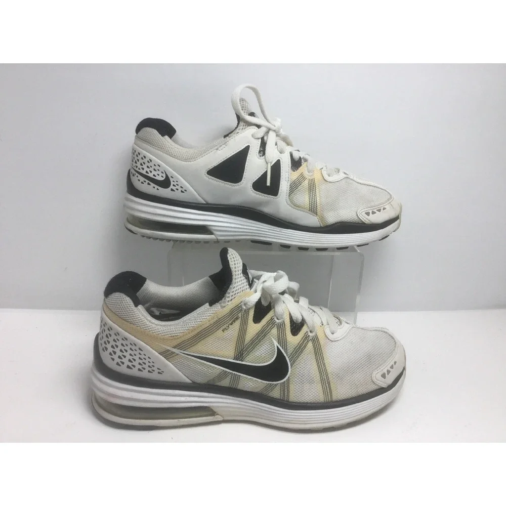 Nike‎ LunarMX+ Flywire Running Athletic Shoes 415323-100 Womens Sneakers Size 8M